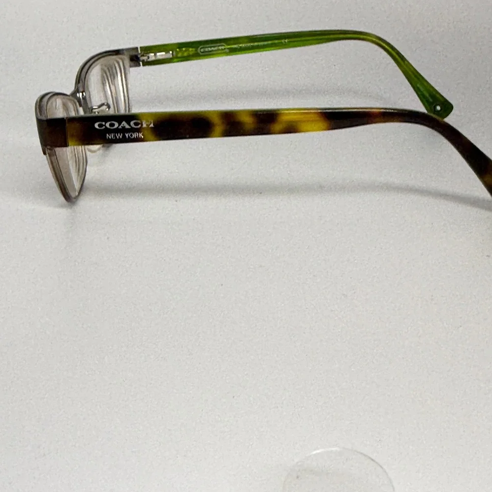 Coach HC 5033 Alyson Eyeglasses Brown Dark Silver Green Tortoise 53-16-135 22228 - Picture 2 of 7